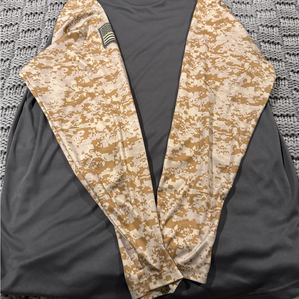 FSU Colosseum Gray and Tan Camouflage long sleeve shirt - Picture 2 of 4